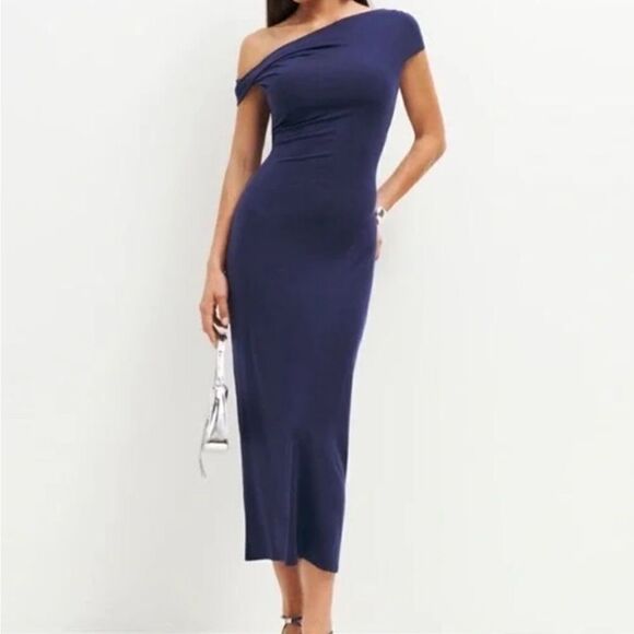 Reformation Tilda Dress in Navy XS NEW - Picture 2 of 7